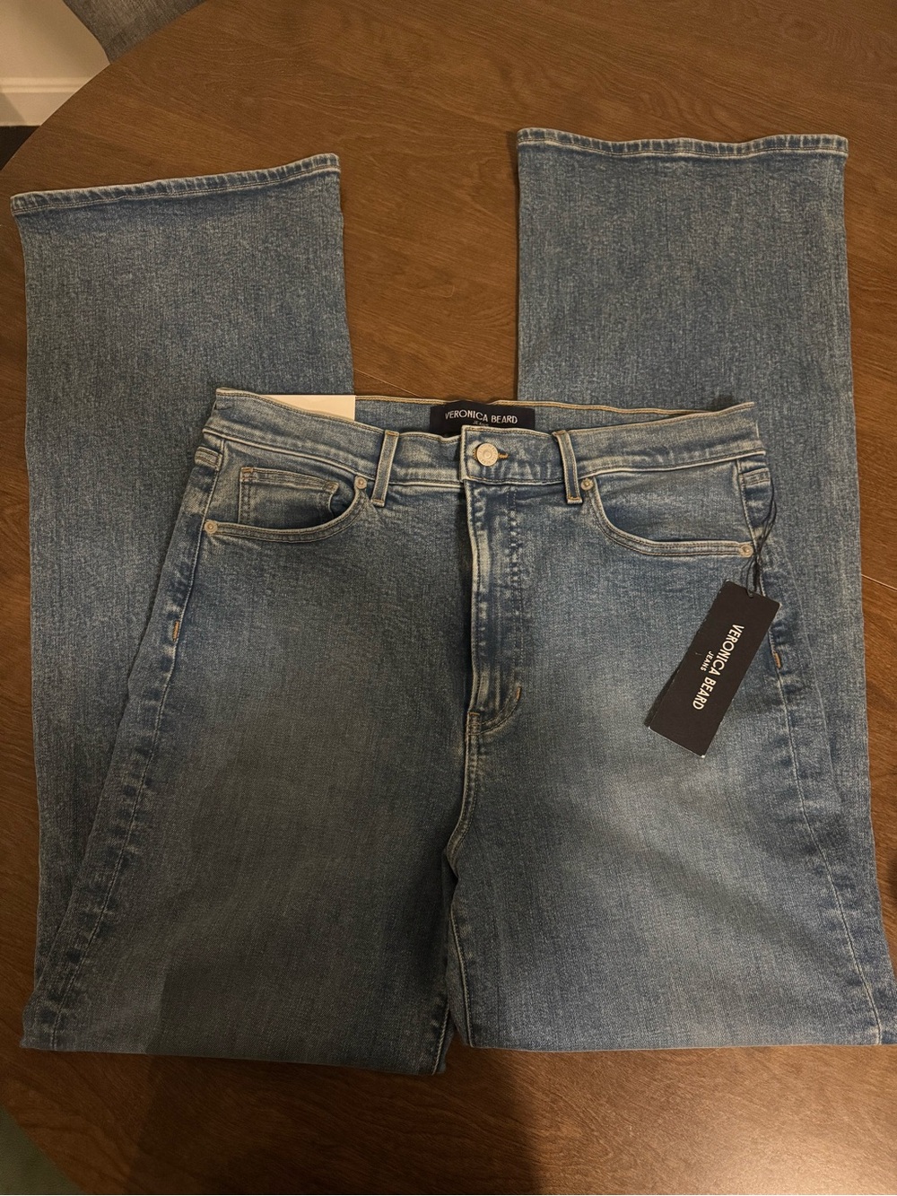 NWT Veronica Beard Crosbie High Rise Wide Leg Jeans - Size 32